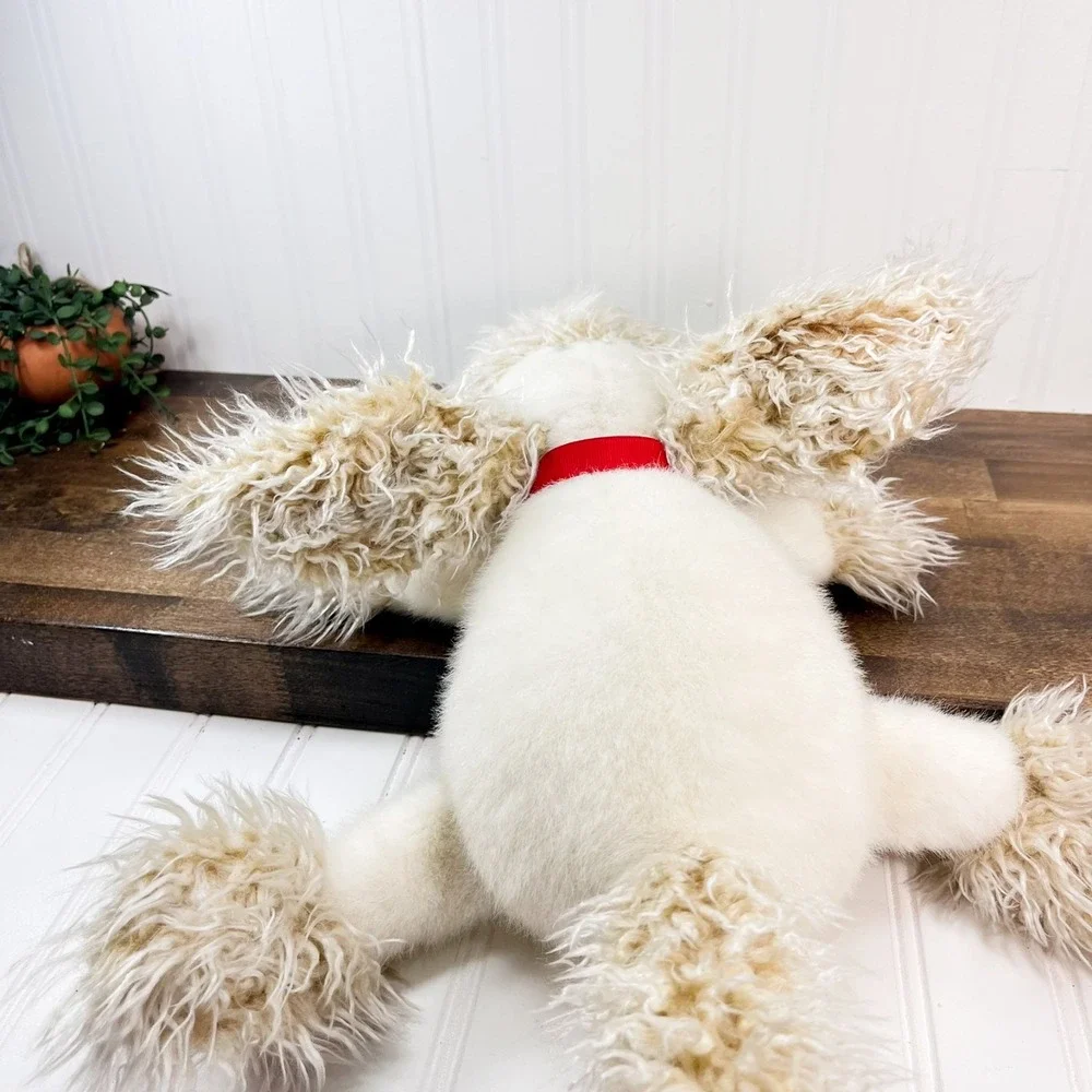 Hallmark Puppy Dog Plush Curly Wired Ears Vintage Shaggy Dog Plush 18